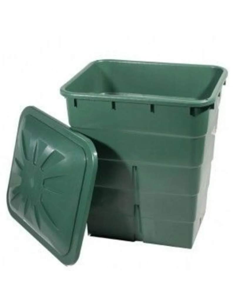 DEPOSITO CUADRADO VERDE 200L