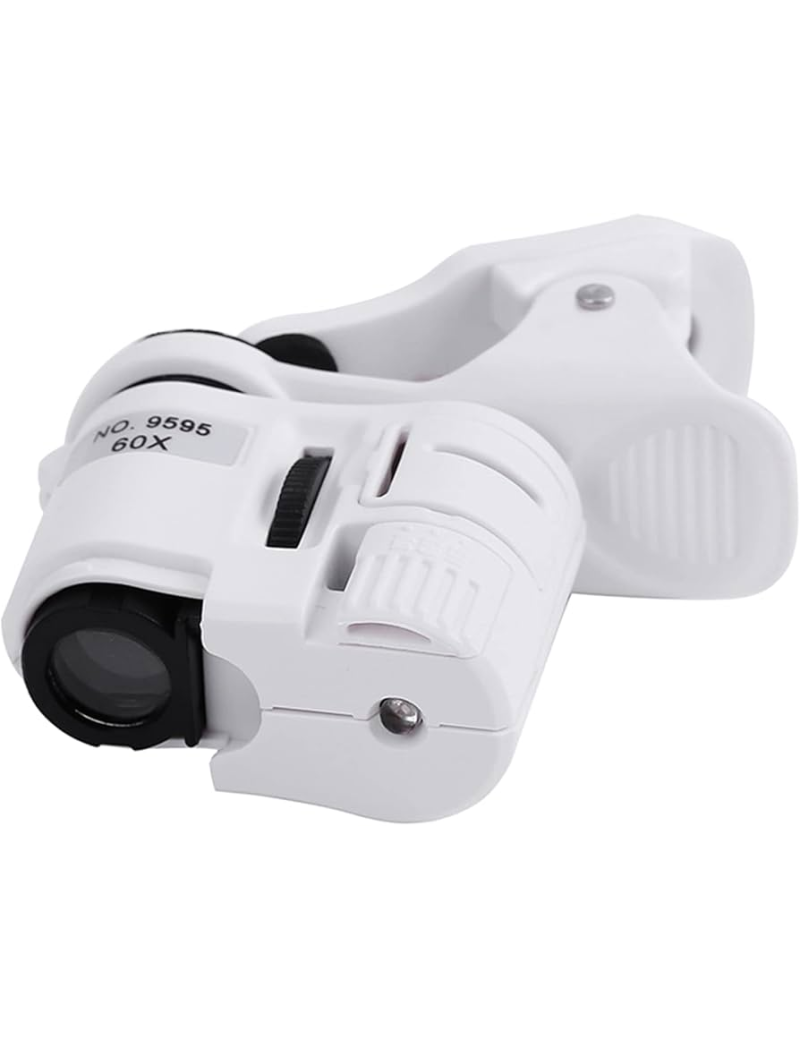 MICROSCOPIO 60X  LED CON CLIP