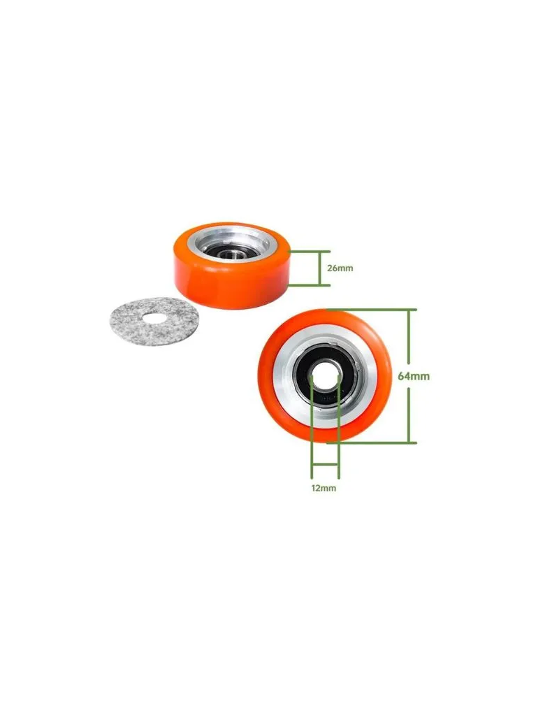 KIT SOPORTE + RUEDAS GIRATORIA T500