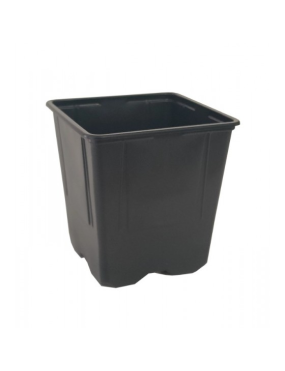 MACETA CUADRADA GRIS 7X7X8...