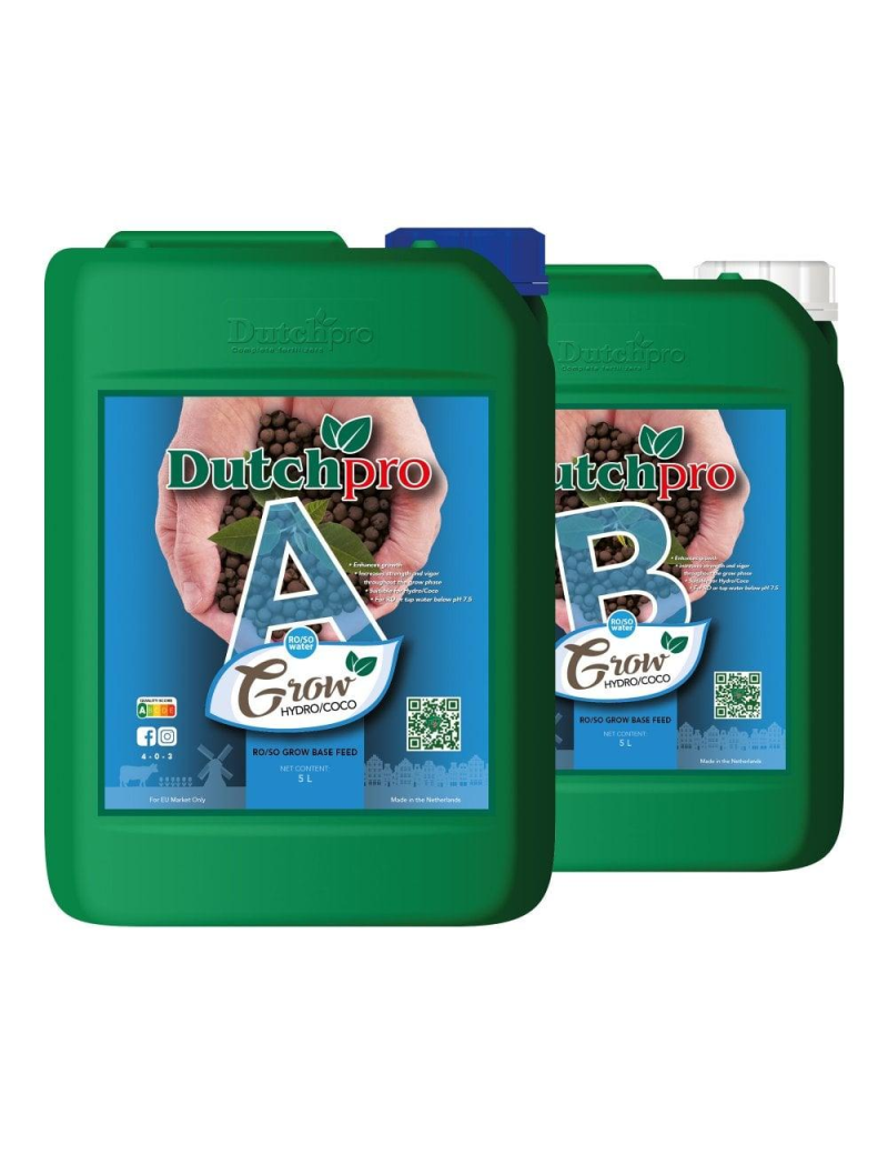 GROW HYDRO/COCO A+B 5L DUTCHPRO AGUA BLANDA.