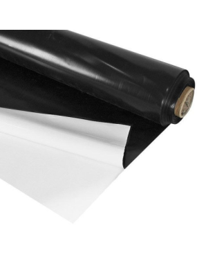 PLASTICO BLANCO Y NEGRO 2X25M